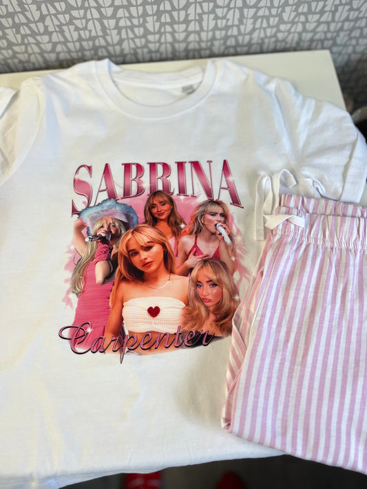 Sabrina Carpenter Pink Pyjama Set 💖🎤