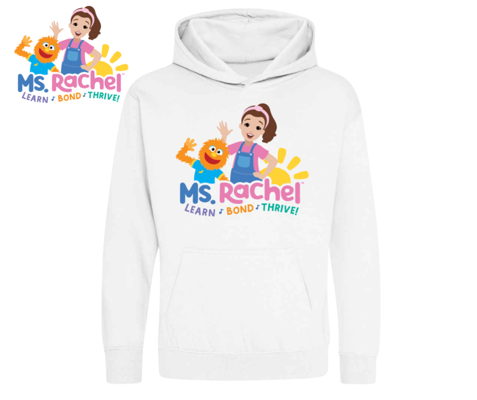 Ms. Rachel Kids Hoodie – Learn ♪ Bond ♪ Thrive!