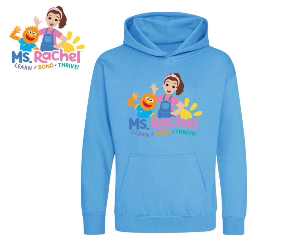 Ms. Rachel Kids Hoodie – Learn ♪ Bond ♪ Thrive!