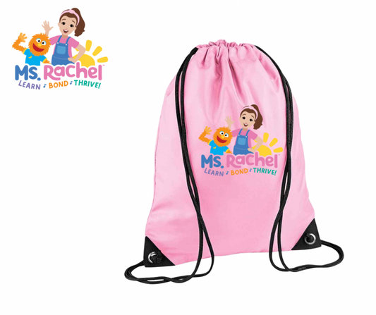 Ms. Rachel Drawstring Bag – Learn ♪ Bond ♪ Thrive!