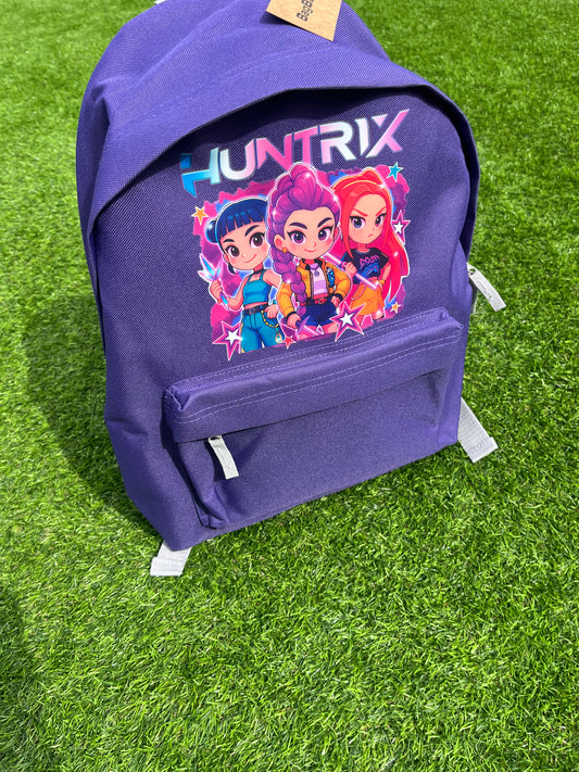 HUNTRIX Purple Backpack with personalization included