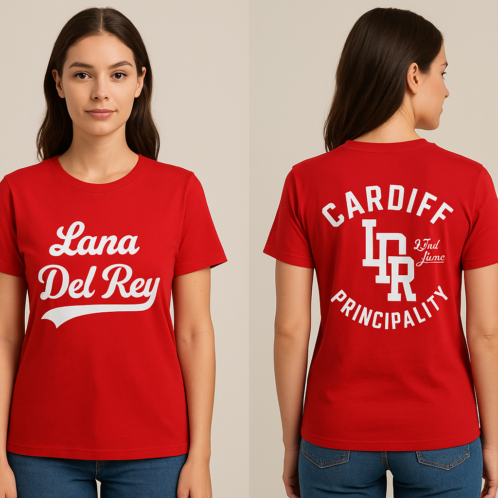 Lana Del Rey – Cardiff Principality Stadium 2025 Tour T-Shirt