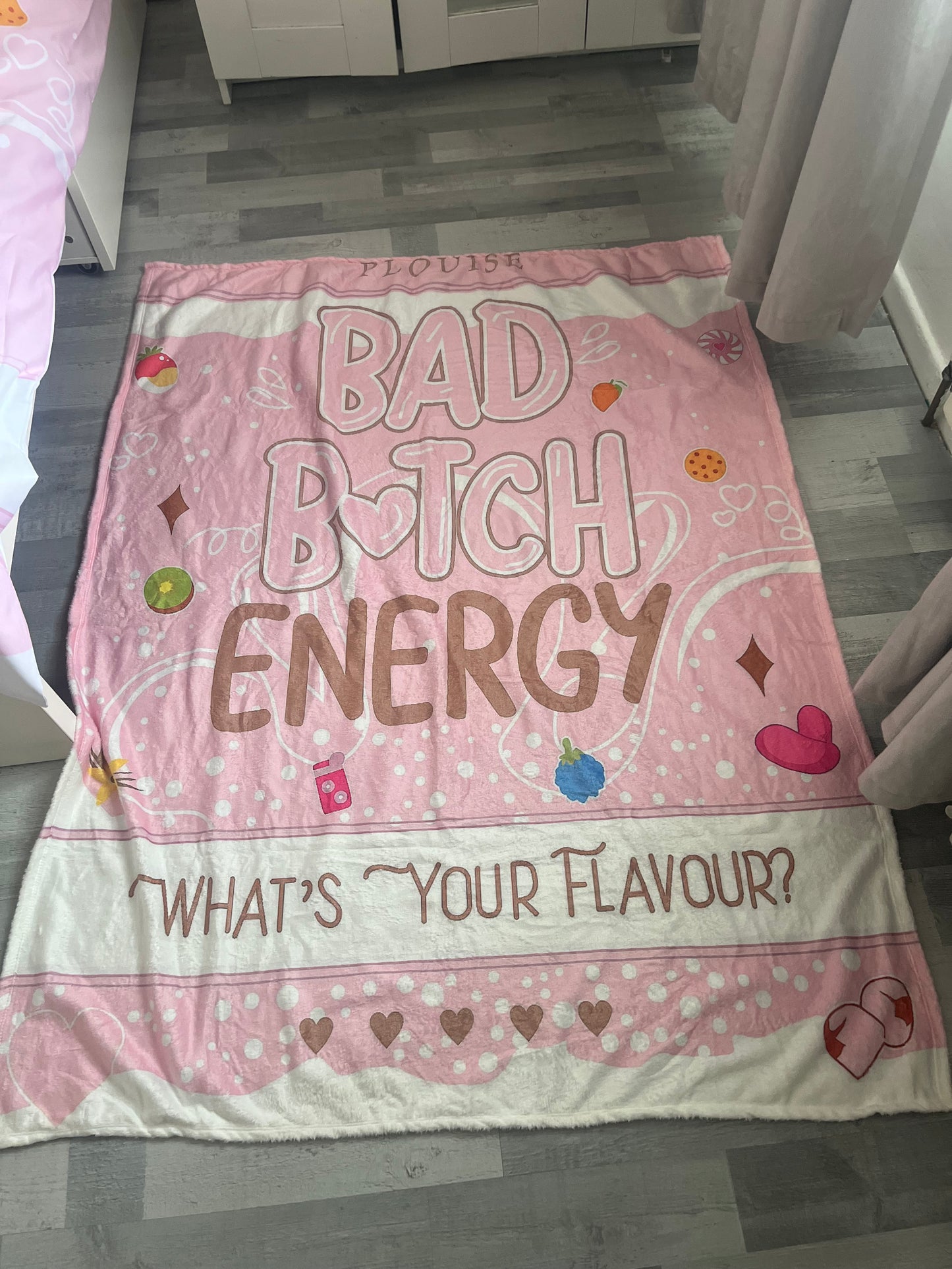 P.Louise fleece blanket: