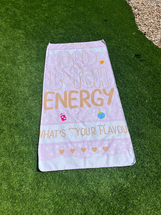 P.Louise “Bad B*tch Energy” Towel – 80x160cm