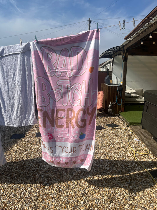 P.Louise “Bad B*tch Energy” Towel – 80x160cm