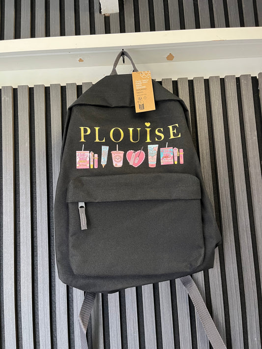 P.Louise Black Backpack