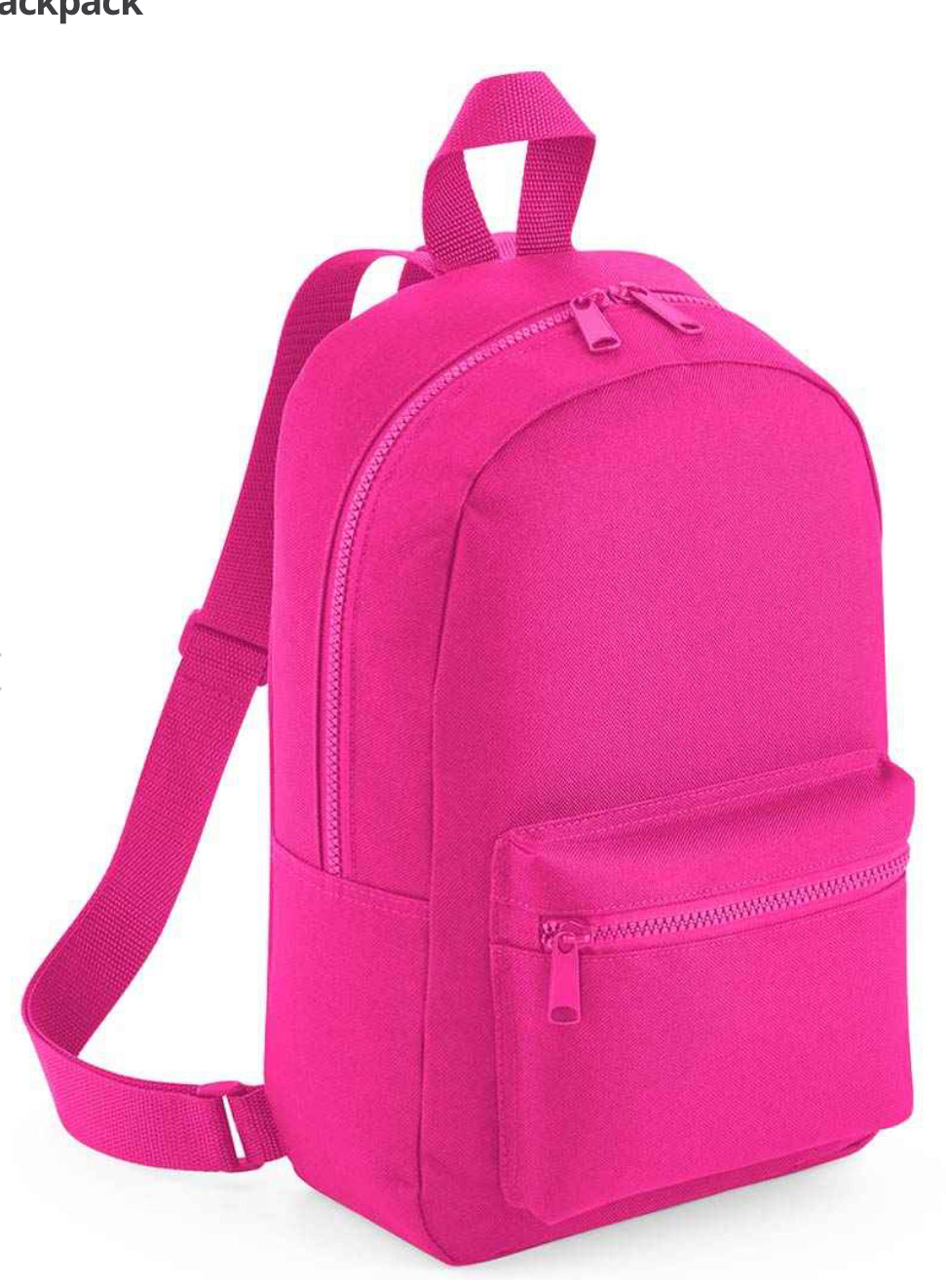Personalised backpack