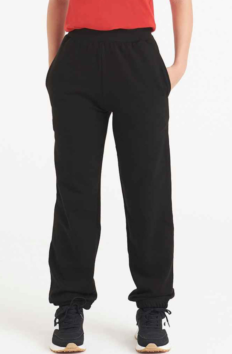 Kids Elasticated Cuffed Joggers – Available in Black, Navy & Grey