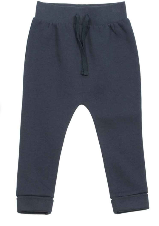 Larkwood Baby/Toddler Joggers in grey, navy, and black:
