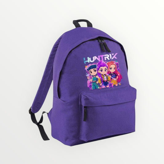 HUNTRIX Purple Backpack with personalization included