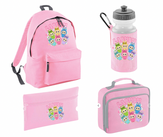 LABUBU Pink School Set