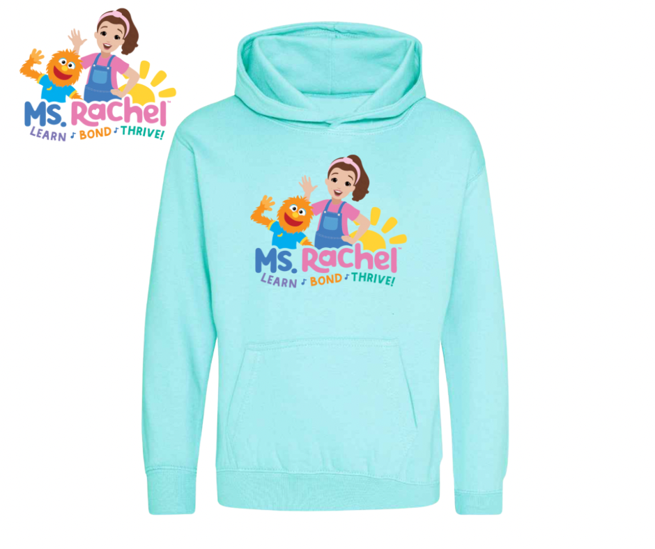 Ms. Rachel Kids Hoodie – Learn ♪ Bond ♪ Thrive!