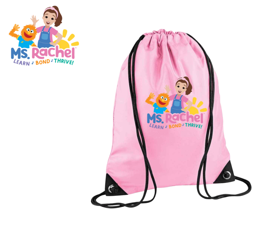 Ms. Rachel Drawstring Bag – Learn ♪ Bond ♪ Thrive!