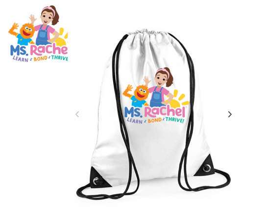 Ms. Rachel Drawstring Bag – Learn ♪ Bond ♪ Thrive!
