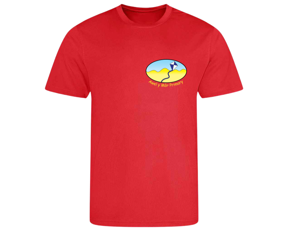 Awel y Môr School Sports T-Shirt – Lightweight Performance Fit
