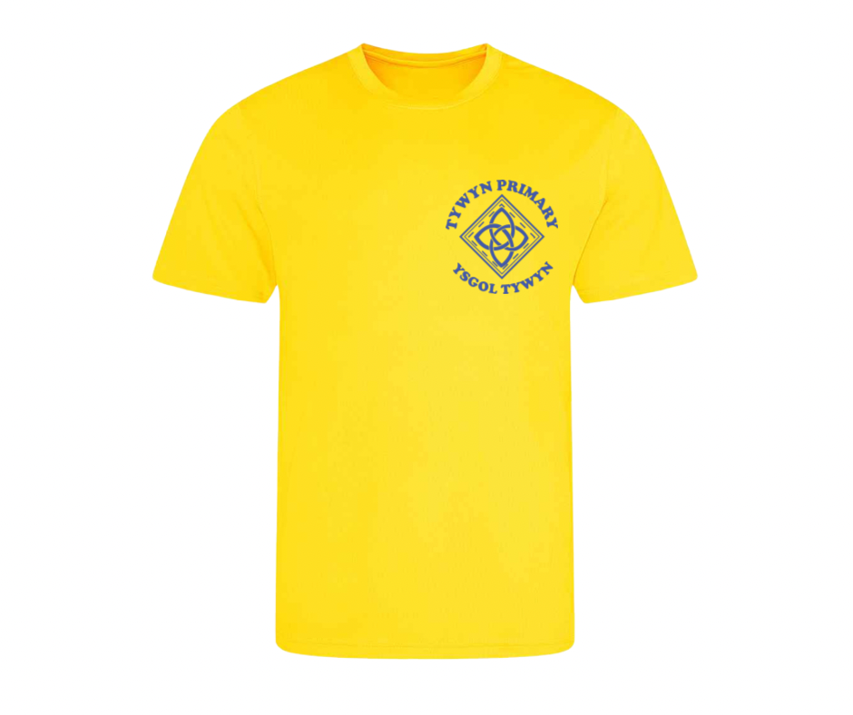 Tywyn Primary School Sports T-Shirt – Multiple Colours Available