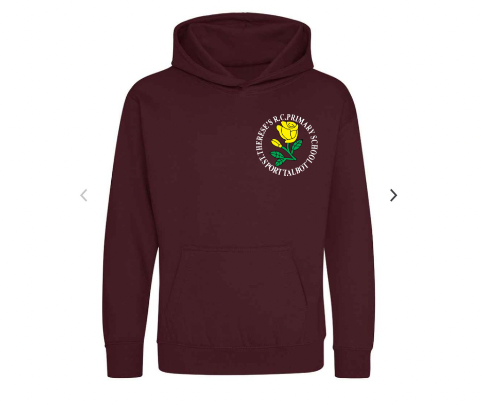 St. Therese’s R.C. Primary School Hoodie – Burgundy