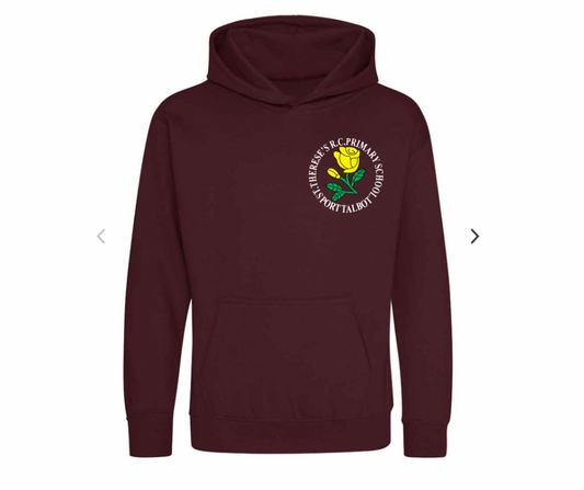 St. Therese’s R.C. Primary School Hoodie – Burgundy