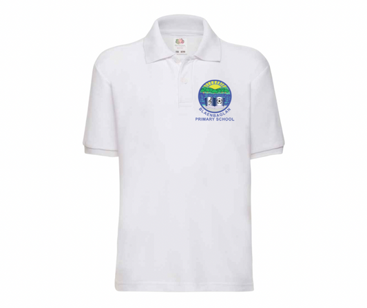 Blaenbaglan Primary School White Polo Shirt
