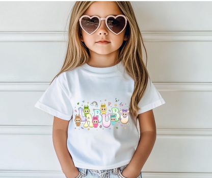Labubu Pastel Character Kids T-Shirt