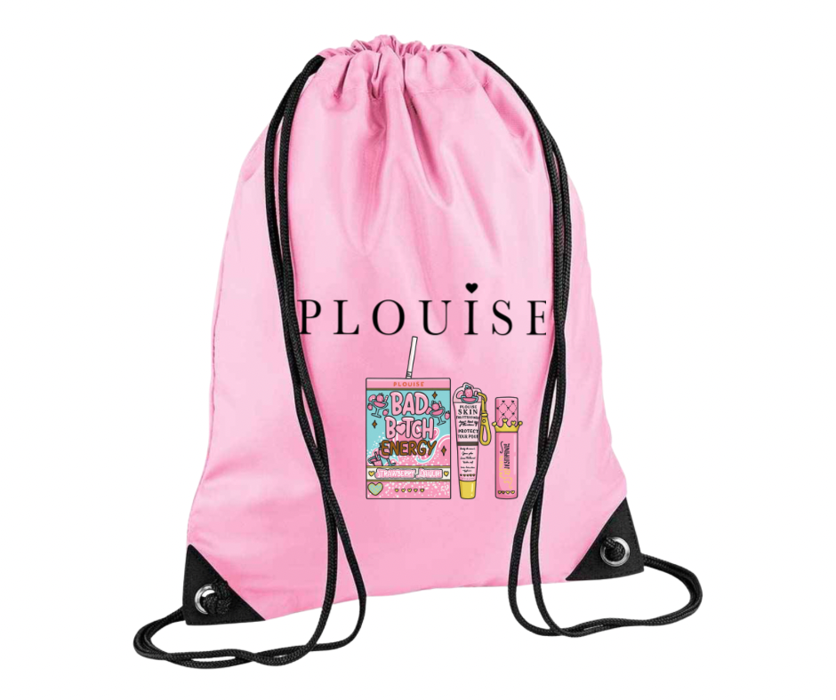PLOUISE Pink Drawstring Bag 🎀✨