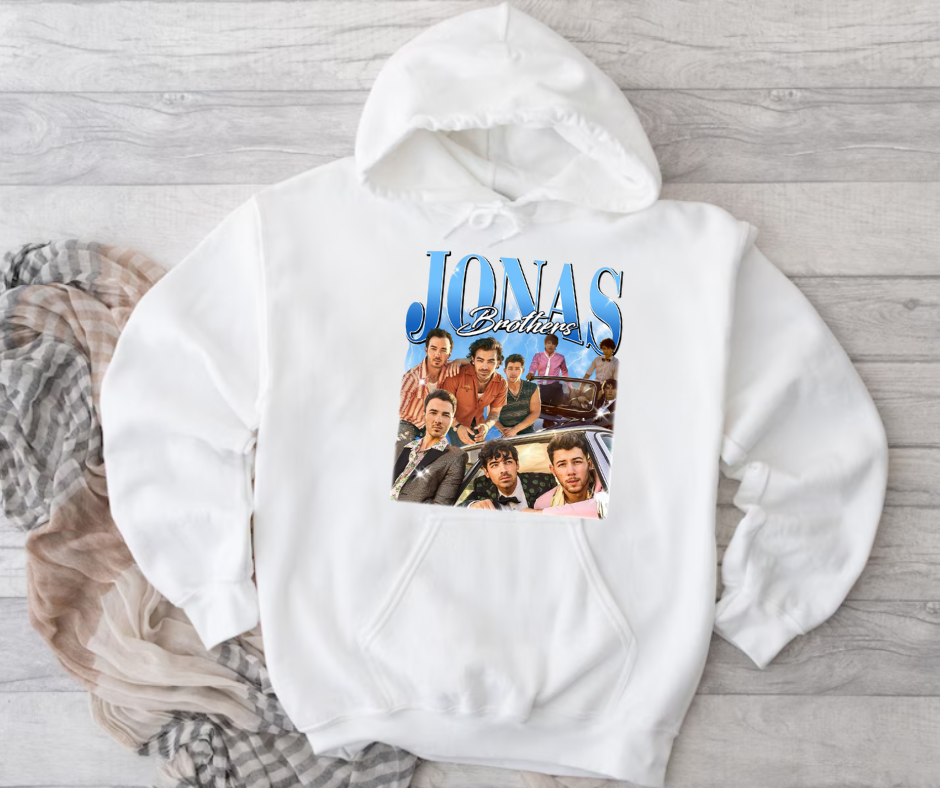 Retro Jonas Brothers Hoodie 🎶✨