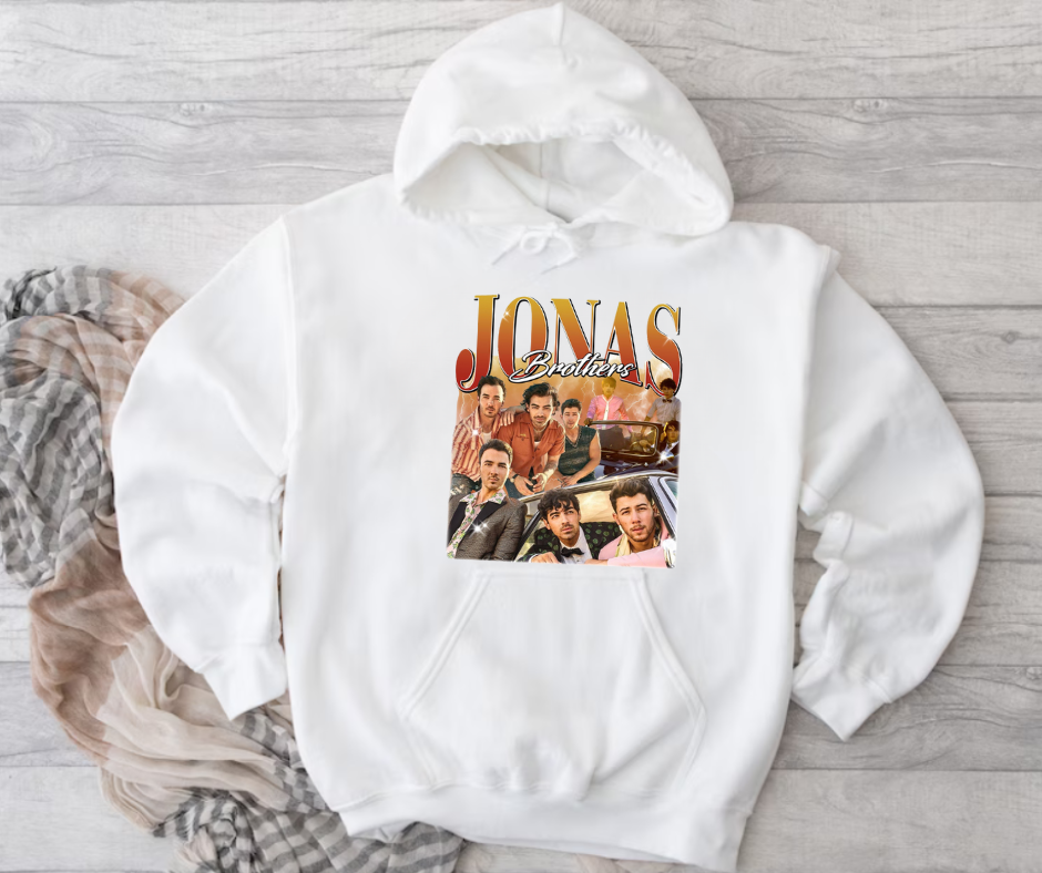 Retro Jonas Brothers Hoodie 🎶✨