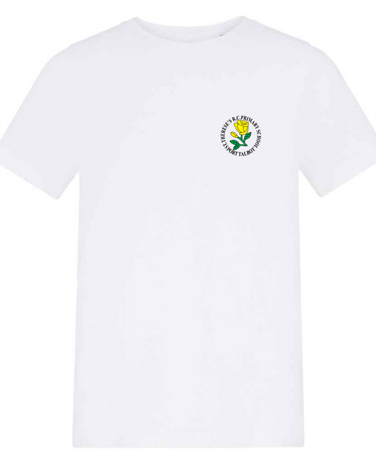 St. Theresa’s School Round Neck T-Shirt – DTF Printed Logo