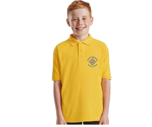 Tywyn School Polo Shirt – DTF Printed Logo